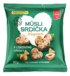 Semix Müsli srdíčka s lískovými oříšky 50 g